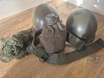 Legerhelm, koppel en veldfles, Ophalen of Verzenden, Landmacht, Nederland