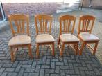 4 Eetkamerstoelen in zeer goede staat, Ophalen, Bruin, Zo goed als nieuw, Vier