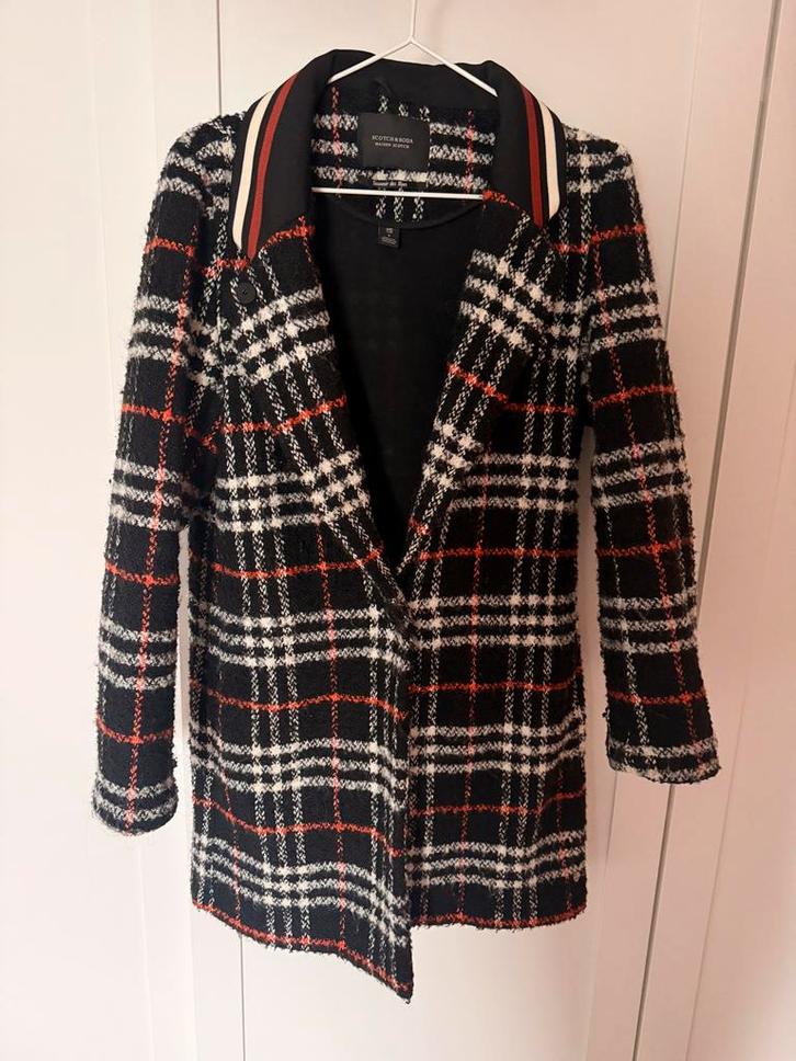 Scotch & Soda | Maison Scotch | Mantel, Kleding | Dames, Jassen | Winter, Zo goed als nieuw, Maat 36 (S), Zwart, Ophalen of Verzenden