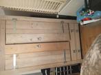 Stoere steigerhouten kledingkast te koop, Huis en Inrichting, Slaapkamer | Complete slaapkamers, Ophalen, Zo goed als nieuw