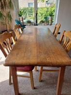 Eettafel met 4 stoelen (in de regio gratis bezorgd), 50 tot 100 cm, 150 tot 200 cm, Gebruikt, Rechthoekig