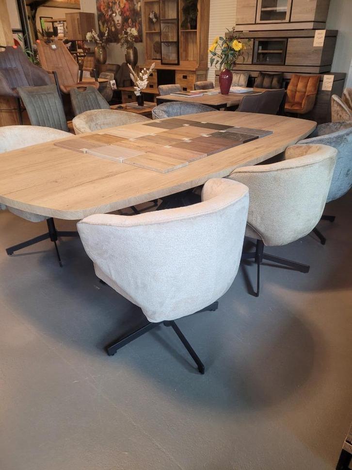 Eetkamerfauteuils 6 x met draaisysteem - showroomuitverkoop!, Huis en Inrichting, Stoelen, Nieuw, Vijf, Zes of meer stoelen, Stof