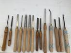 Houtdraaibeitels 12 stuks, Doe-het-zelf en Verbouw, Gereedschap | Handgereedschap, Ophalen of Verzenden, Gebruikt