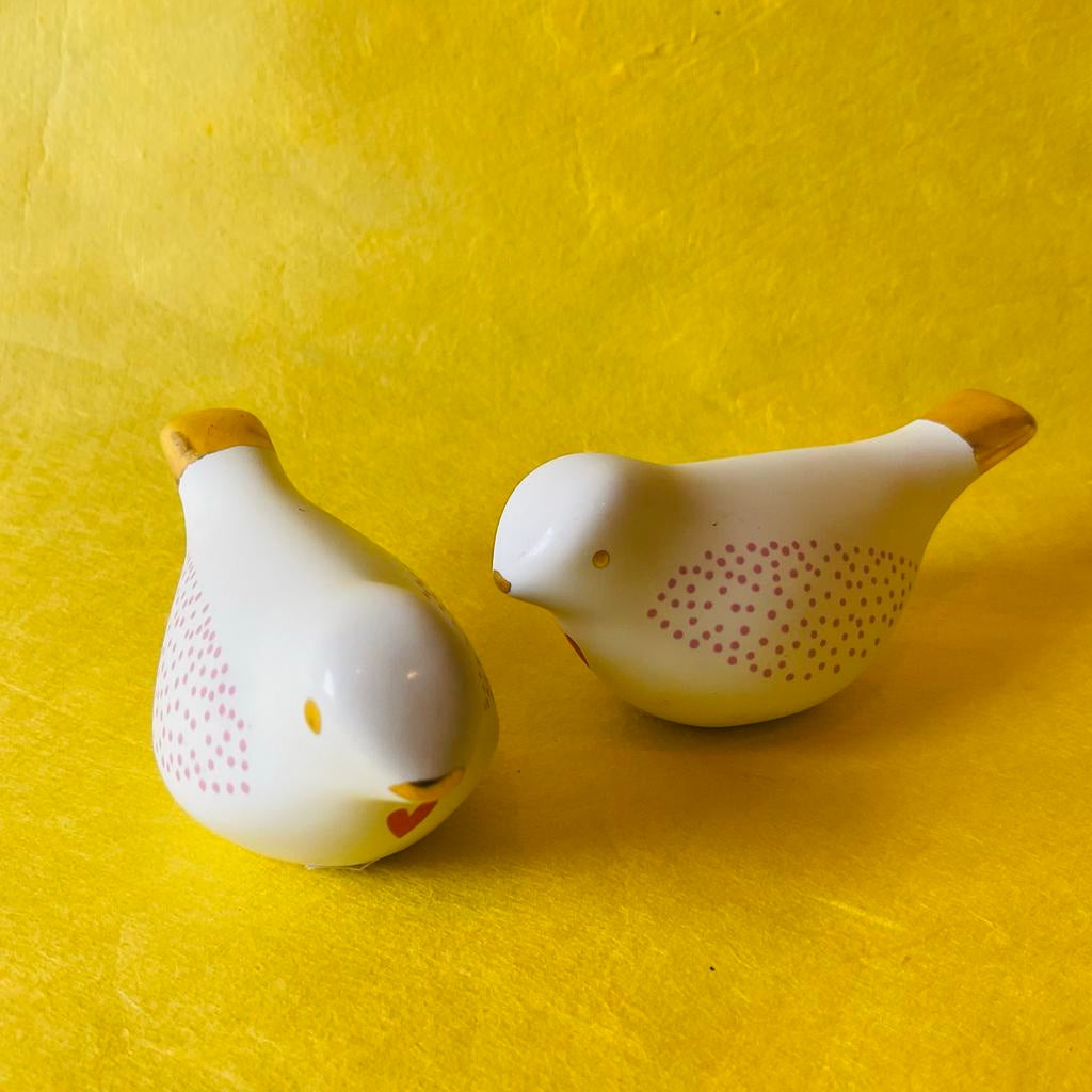 Rader Set van 2 Vogeltjes met Gouden Hart, Ophalen of Verzenden, Nieuw