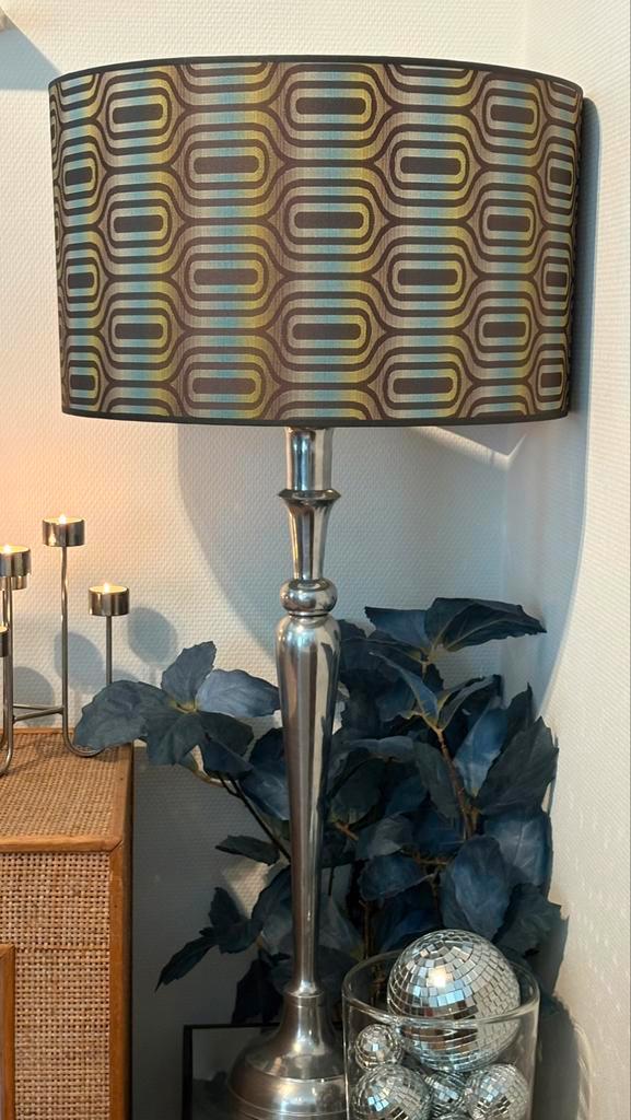 Retro seventies design lampenkap los hanglamp / staande lamp, Huis en Inrichting, Lampen | Lampenkappen, Zo goed als nieuw, 50 cm of meer