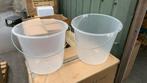 Partij emmers 10 liter, Huis en Inrichting, Ophalen, Kunststof, Met handgreep, .