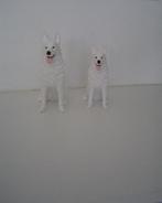 witte herder 3D beeldjes, Ophalen, Nieuw, Dier