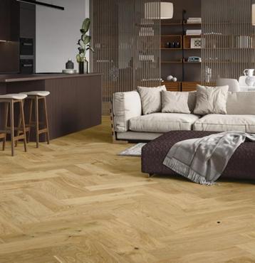 Barlinek Oak Caramel Herringbone 180 Hardwood - 7 packs beschikbaar voor biedingen