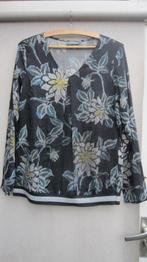 Blouse GEISHA mt 40  grijs  met  bloemenprint, Maat 38/40 (M), Geisha, Verzenden, Zo goed als nieuw