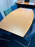 Vergadertafel met 6 stoelen - Gratis af te halen!, Huis en Inrichting, Complete eetkamers, Ophalen, Gebruikt, 4 tot 6 stoelen