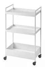 IKEA NISSAFORS Trolley (4x) - Wit - Uithoorn, Huis en Inrichting, Keuken | Keukenbenodigdheden, Ophalen, Gebruikt