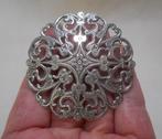 Zilveren antieke grote broche nr.499