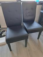eetkamerstoelen, Huis en Inrichting, Ophalen, Gebruikt, Twee, Zwart