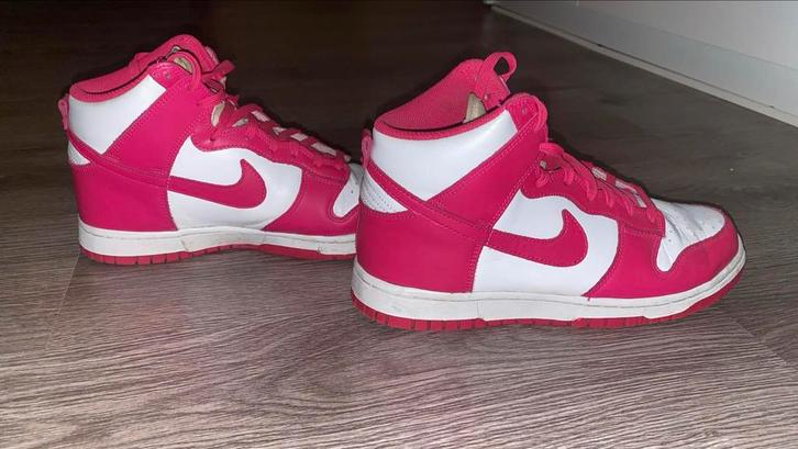 Nike Dunk High Pink Prime maat 40,5, Kleding | Dames, Schoenen, Gedragen, Sneakers of Gympen, Roze, Ophalen of Verzenden