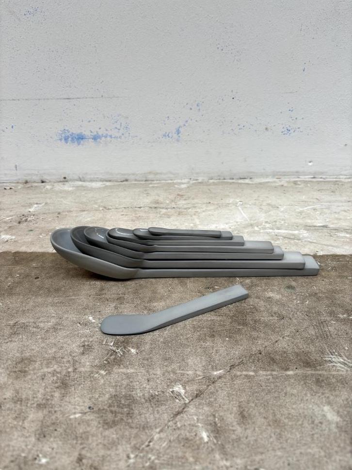 Exclusieve design lepelset – Piet Stockmans – topstaat!, Antiek en Kunst, Kunst | Designobjecten, Ophalen of Verzenden