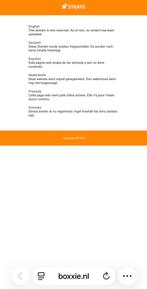 Te koop NL domeinnaam en handelsnaam BOXXIE, Ophalen