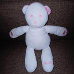 Musti wit roze beertje., Ophalen of Verzenden, Zo goed als nieuw, Beer