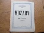 MOZART QUARTET D MINOR- 2 VIOLEN+ALT VIOOL + CELLO, Muziek en Instrumenten, Gebruikt, Klassiek, Ophalen of Verzenden, Viool of Altviool