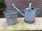 Zinken gieter en emmer, Antiek en Kunst, Ophalen