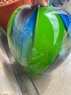 Glazen Vaas - Groen, Blauw, Zwart, Huis en Inrichting, Woonaccessoires | Vazen, Overige kleuren, Verzenden, Minder dan 50 cm, Glas