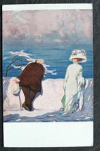 Heer en dame, genietend aan de Riviera, Paul Rieth, Verzenden, Voor 1920, Ongelopen, Overige thema's