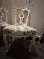 Brocante landelijke stoeltjes 2, Huis en Inrichting, Stoelen, Gebruikt, Twee, Wit, Hout