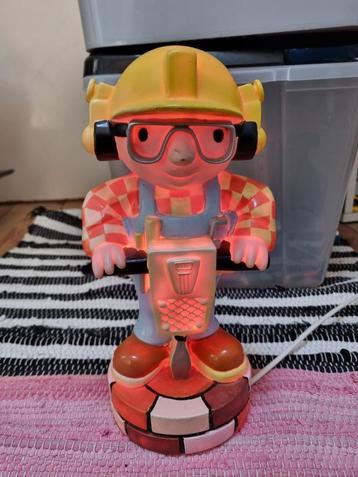 Bob de Bouwer Kinder Bureau Lamp Getest met scheurtje beschikbaar voor biedingen