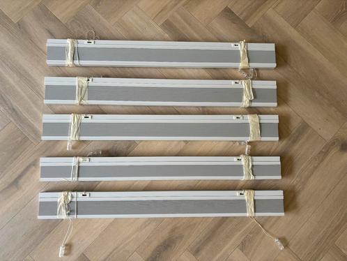 5x Plisségordijnen van Karwei, Huis en Inrichting, Stoffering | Gordijnen en Lamellen, Gebruikt, 200 cm of meer, Wit, Ophalen