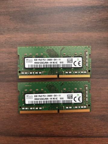 SK | Hynix | 2x | 8GB | 16GB | DDR4 | SODIMM | 2666V | beschikbaar voor biedingen