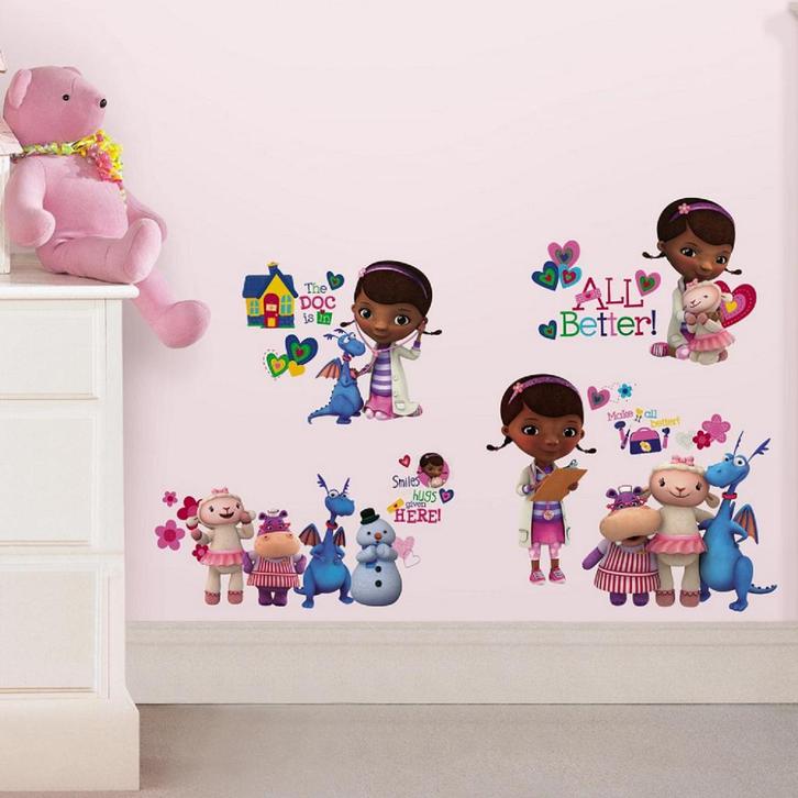 De Speelgoeddokter, Muurstickers set, Doc McStuffins, sale, Kinderen en Baby's, Kinderkamer | Inrichting en Decoratie, Nieuw, Wanddecoratie