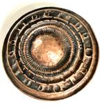 Vintage brutalist broche/kettinghanger van David Andersen, Brons, 4 tot 7 cm, Gebruikt, Ophalen of Verzenden