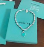 Armband Tiffany & Co Met aqua Blauwe Bedel Zilver Kleurig, Ophalen of Verzenden, Nieuw, Zilver, Overige materialen