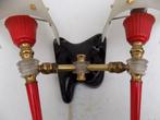 Vintage messing designlamp uit Frankrijk 1950 vintage retro, Huis en Inrichting, Woonaccessoires | Overige, Ophalen of Verzenden