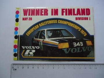sticker oud 1978 VOLVO race rallycross autocross 343 oldtime beschikbaar voor biedingen