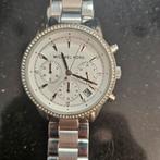 Michael Kors horloge zilver met strass, Overige merken, Staal, Ophalen of Verzenden, Zo goed als nieuw