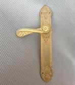 Vintage hendel handvat verticale sierlijke escutcheon, Doe-het-zelf en Verbouw, Deuren en Horren, Gebruikt, Minder dan 80 cm, 215 cm of meer