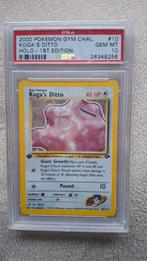 Koga's Ditto - 2000 Pokemon Gym Challenge - PSA 10, Ophalen of Verzenden, Zo goed als nieuw, Losse kaart