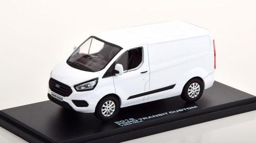 Jsn Greenlight 1:43 Ford Transit Custom V362 MCA 2018 wit, Hobby en Vrije tijd, Modelauto's | 1:43, Nieuw, Auto, Overige merken