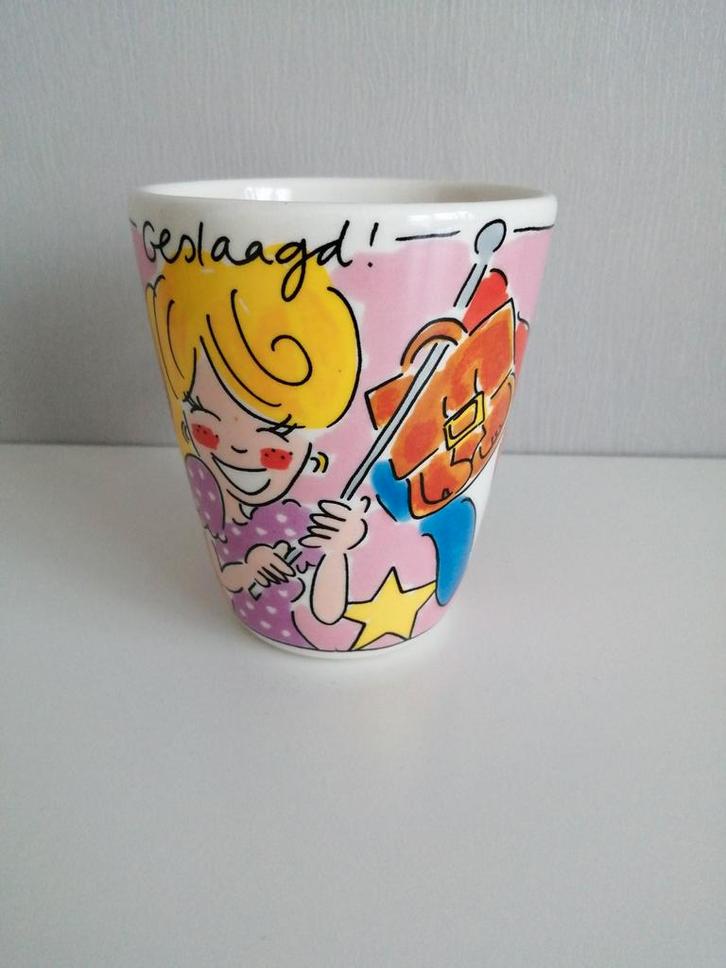 Blond Amsterdam Geslaagd Mok, Huis en Inrichting, Keuken | Servies, Zo goed als nieuw, Kop(pen) en/of Schotel(s), Blond Amsterdam