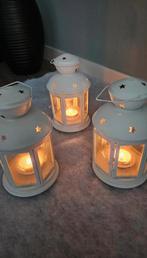 3x Ikea Rotero Lantaarns, Huis en Inrichting, Woonaccessoires | Kandelaars en Kaarsen, Wit, Nieuw, Ophalen of Verzenden, Metaal