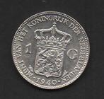 Zilveren Gulden 1940 Koningin Wilhelmina (117), Postzegels en Munten, Munten | Nederland, 1 gulden, Zilver, Ophalen of Verzenden