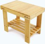 Bijzettafel Douchekruk Opstapje Bamboe, Minder dan 45 cm, Minder dan 55 cm, RetroFun, Ophalen of Verzenden