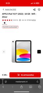 NIEUW/SEALED iPad 10e generatie (2022) 64gb zilver, Computers en Software, Apple iPads, Apple iPad, Nieuw, 64 GB, Wi-Fi