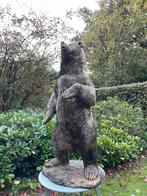 (Tuin)Beeld Beer, goud, tuin, gazon, manege, 120cm, Tuin en Terras, Tuinbeelden, Ophalen, Nieuw, Kunststof, Dierenbeeld
