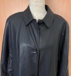 Classic lederlook blauwe jas maat 42/44 [DMv], Ophalen of Verzenden, Nieuw, Maat 42/44 (L), Blauw