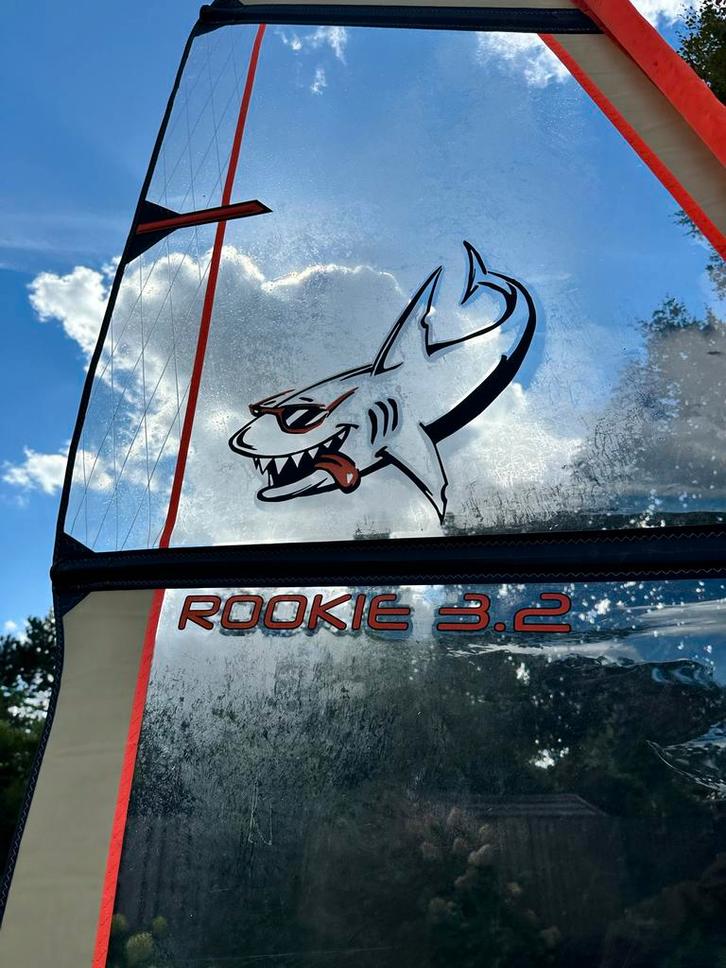 Windsurfset Rookie 3.2 + Starboard Starsurfer, Watersport en Boten, Windsurfen, Gebruikt, Complete set, Minder dan 250 cm, Met vin(nen)