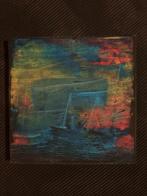 Abstract Schilderij met Zeilboten, Antiek en Kunst, Ophalen of Verzenden