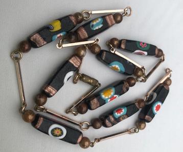 Italian Millefiori Murano glas kralen ketting  beschikbaar voor biedingen