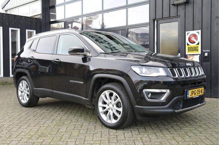 Jeep Compass 1.3T Limited | Carplay | Camera | Leder | Clima, Auto's, Jeep, Bedrijf, Te koop, Compass, ABS, Achteruitrijcamera