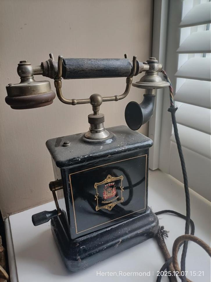 Antieke Jydsk Telefoon, Antiek en Kunst, Antiek | Woonaccessoires, Ophalen of Verzenden